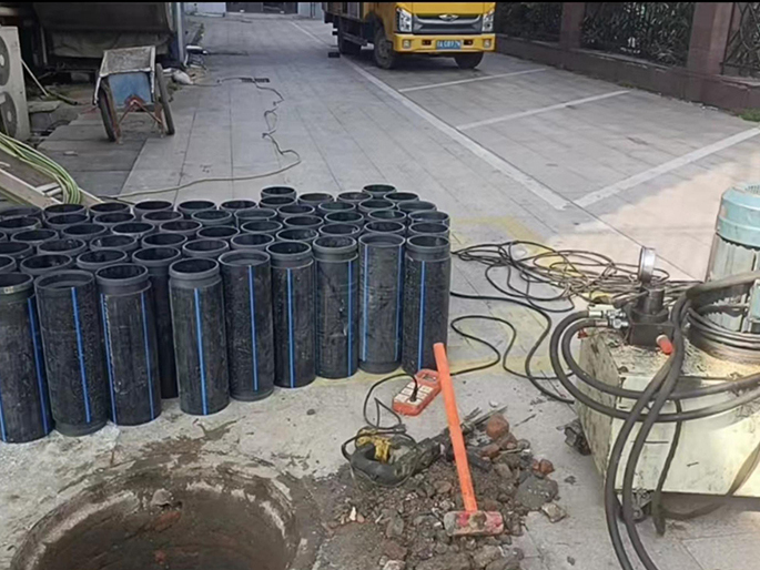 慈利PE置换管厂家 DN315置换管 非开挖管短管置换